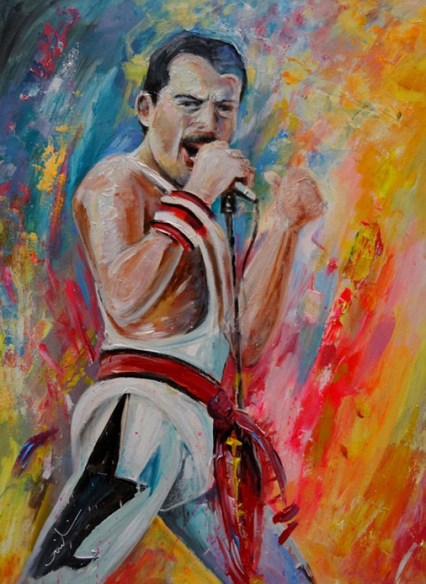 Freddie Mercury en Peinture