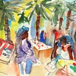 Lanzarote en Peinture: Le Marché de Teguise